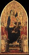 GADDI, Taddeo Madonna and Child Enthroned with Angels and Saints sd France oil painting artist